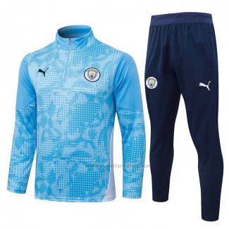 Chandal de Sudadera del Manchester City 2025-2026 Azul