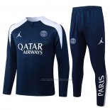 Chandal de Sudadera del Paris Saint-Germain 2025-2026 Azul Blanco