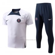 Chandal del Paris Saint-Germain Manga Corta 2022-2023 Blanco