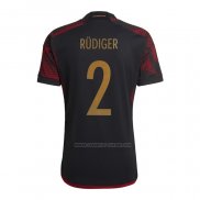 2ª Camiseta Alemania Jugador Rudiger 2022
