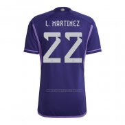 2ª Camiseta Argentina Jugador L.Martinez 2022