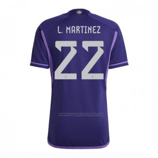 2ª Camiseta Argentina Jugador L.Martinez 2022