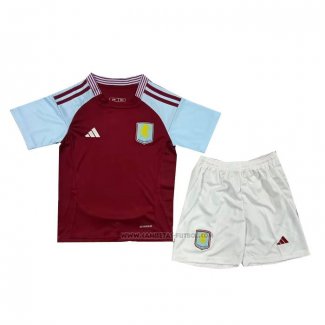 1ª Camiseta Aston Villa Nino 2024-2025