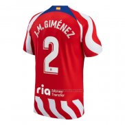 1ª Camiseta Atletico Madrid Jugador J.M.Gimenez 2022-2023