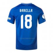 1ª Camiseta Italia Jugador Barella 2024-2025