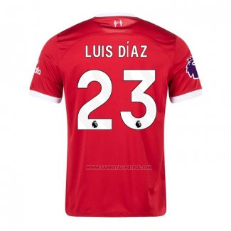 1ª Camiseta Liverpool Jugador Luis Diaz 2023-2024