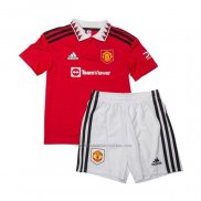 1ª Camiseta Manchester United Nino 2022-2023