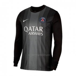 1ª Camiseta Paris Saint-Germain Portero Manga Larga 2025-2026 Negro
