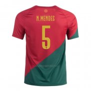 1ª Camiseta Portugal Jugador N.Mendes 2022
