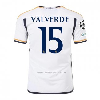 1ª Camiseta Real Madrid Jugador Valverde 2023-2024