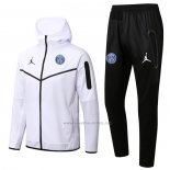 Chandal con Capucha del Paris Saint-Germain 2022-2023 Blanco