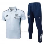 Conjunto Polo del Arsenal 2025-2026 Gris