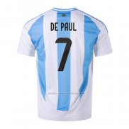 1ª Camiseta Argentina Jugador De Paul 2024