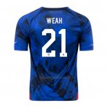 2ª Camiseta Estados Unidos Jugador Weah 2022