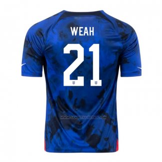 2ª Camiseta Estados Unidos Jugador Weah 2022
