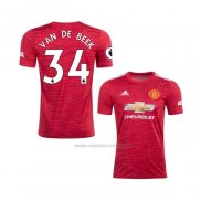 1ª Camiseta Manchester United Jugador Van De Beek 2020-2021