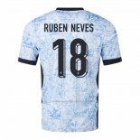 2ª Camiseta Portugal Jugador Ruben Neves 2024