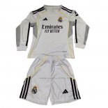 1ª Camiseta Real Madrid Manga Larga Nino 2025-2026