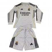 1ª Camiseta Real Madrid Manga Larga Nino 2025-2026