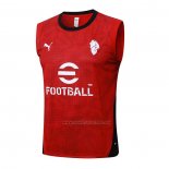 Camiseta de Entrenamiento AC Milan Sin Mangas 2025-2026 Rojo