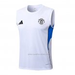 Camiseta de Entrenamiento Manchester United Sin Mangas 2025-2026 Blanco