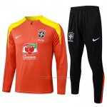 Chandal de Sudadera del Brasil 2025-2026 Naranja