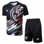 Chandal del Sao Paulo Manga Corta 2025-2026 Negro - Pantalon Corto
