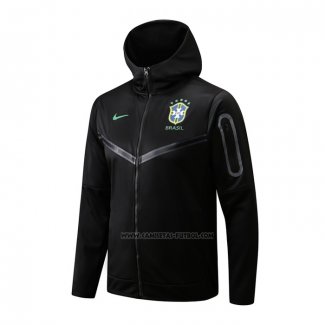 Chaqueta con Capucha del Brasil 2022-2023 Negro