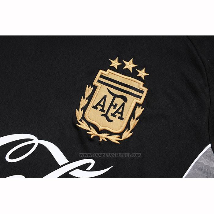 Chandal del Argentina Manga Corta 2025-2026 Negro - Pantalon Corto