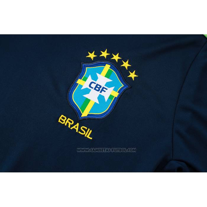 Chandal del Brasil Manga Corta 2024-2025 Azul - Pantalon Corto