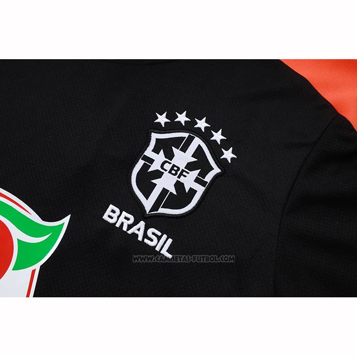 Chandal del Brasil Manga Corta 2025-2026 Negro - Pantalon Corto