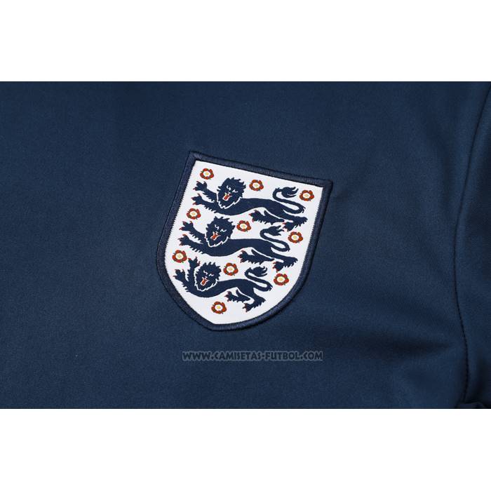 Chandal del Inglaterra Manga Corta 2024-2025 Azul - Pantalon Corto