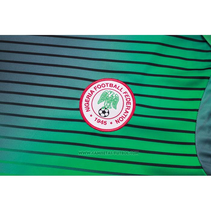 Chandal del Nigeria Manga Corta 2024-2025 Gris Verde - Pantalon Corto