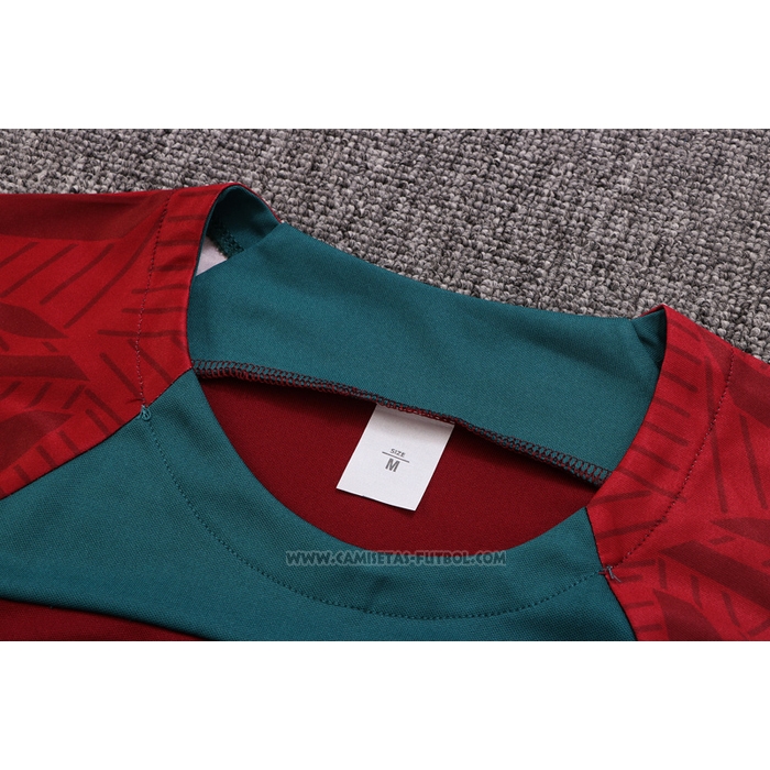 Chandal del Portugal Manga Corta 2022-2023 Rojo - Pantalon Corto